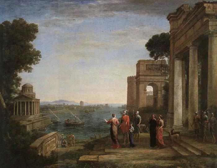 Claude Lorrain Aeneas-s Farewell to Dido in Carthago oil painting image